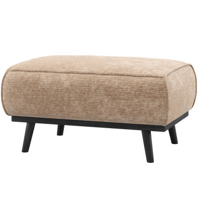 Statement hocker lichtbruin melange