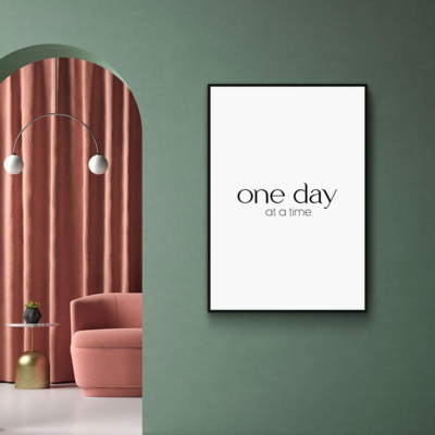 Walljar poster ingelijst - One Day At A Time