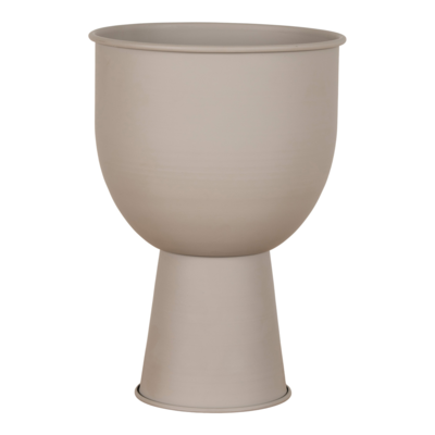 Bloempot Fenna op voet - beige