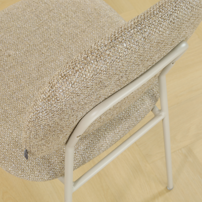 Eetkamerstoel Jasmijn - grijsbeige onderstel