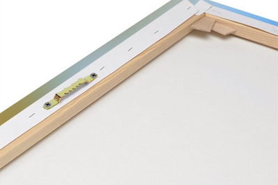 Canvas schilderij - Koeien in een weiland bij een sloot