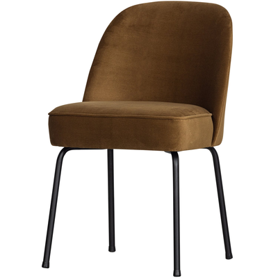 Vogue eetkamerstoel structure velvet brass