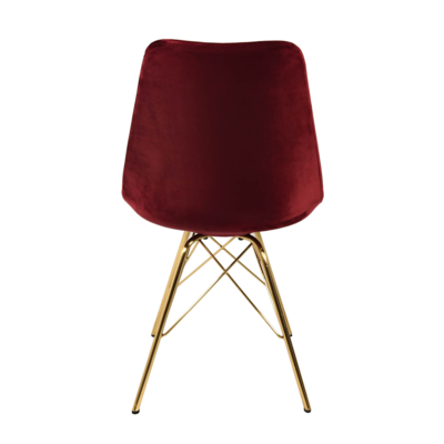 Kuipstoel Velvet goud frame