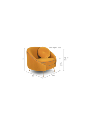 Bold Monkey loveseat Don't love me