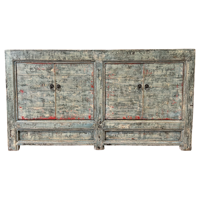 Dressoir 4deur blauw uniek