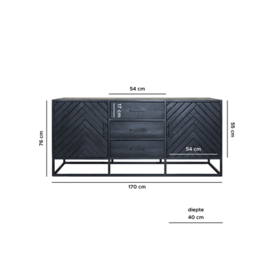 Dressoir Rune visgraat