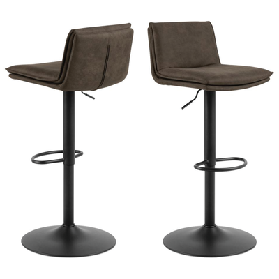 Barkruk Goole - Set van 2 - Antraciet