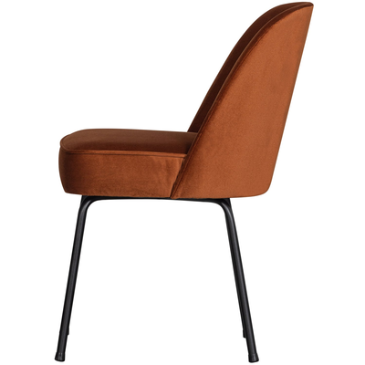 Vogue eetkamerstoel structure velvet brass