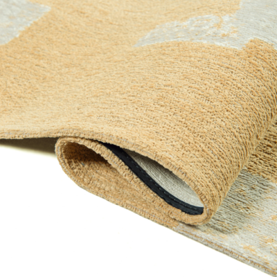 Skip modern design vloerkleed met geel en beige geometrisch patroon