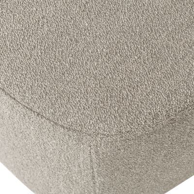 Lofty hocker boucle staalgrijs