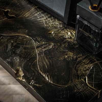 Haltafel Zwart &amp; Goud