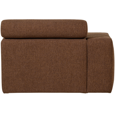 Novi chaise longue element arm links ribstof terra