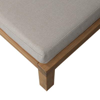 Relax tuin hocker/bijzettafel acaciahout naturel/zand [fsc]