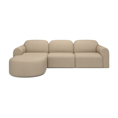 Bulky modulaire bank set - 3 seat - almond