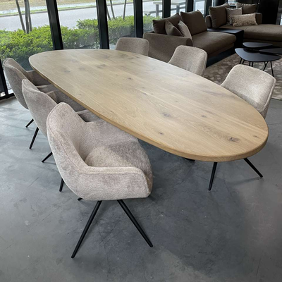 Firma Hout &amp; Staal Eettafel Leaf | Mikado frame | Matte lak