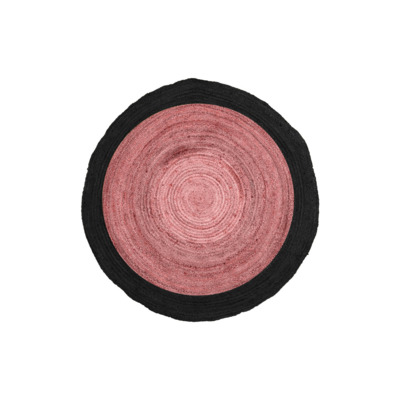 Vloerkleed Rondo Pink Black