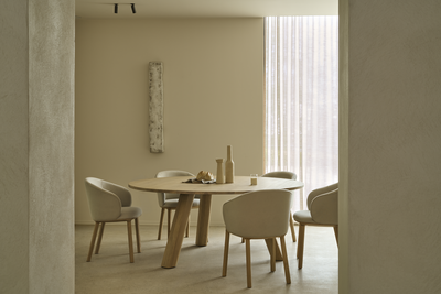 Eettafel Unda - eiken geolied