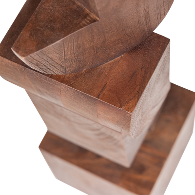 Draxa sculptuur ornament hout bruin