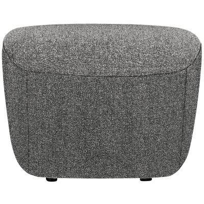 Lofty hocker boucle staalgrijs