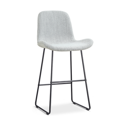 Barkruk Nino-Fé stof zwart onderstel