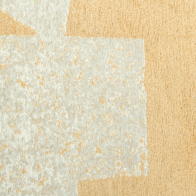 Skip modern design vloerkleed met geel en beige geometrisch patroon