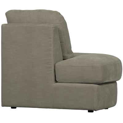 vtwonen 1-zits element Family ronde hoek links - warm grijs