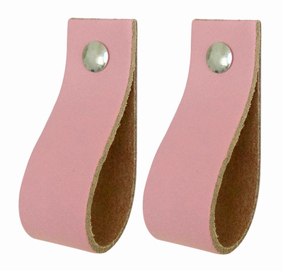 Leren handgrepen - De lus - maat XS | set van 2 - incl. 4 schroefjes