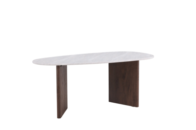 Norrtalje Eetkamertafel - 180 x 90 cm - Lichtgrijs Betonlook