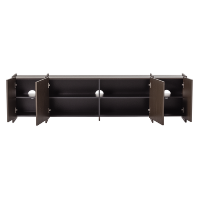 Brock tv meubel 200 cm essen fineer middenbruin [fsc]