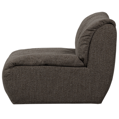 Baggy 1-zits element geweven chenille oudroze