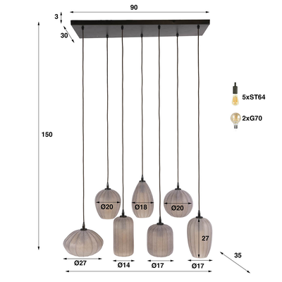 Hanglamp Sienna