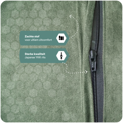 Fruscle zitbal Chenille 65cm