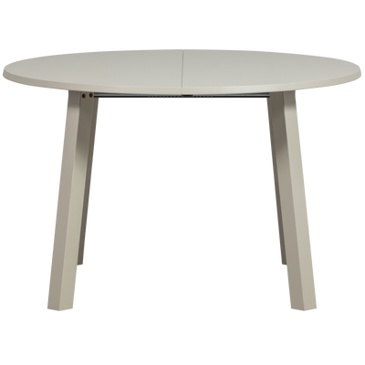 Janne uitschuifbare eettafel rond eiken dakargrau [fsc]