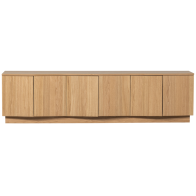 Tv Meubel Zuma 200Cm - Eiken - Transparant