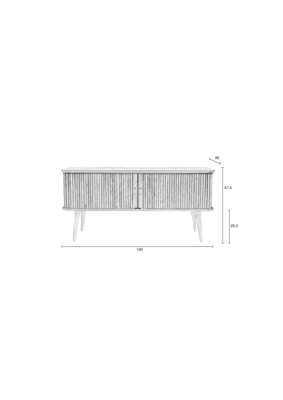 Zuiver Barbier walnoot dressoir