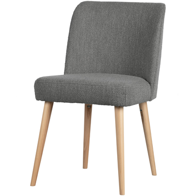 Force eetkamerstoel boucle staalgrijs
