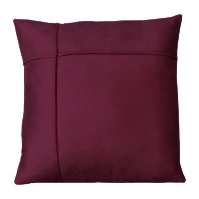 Kussen ruit suède aubergine