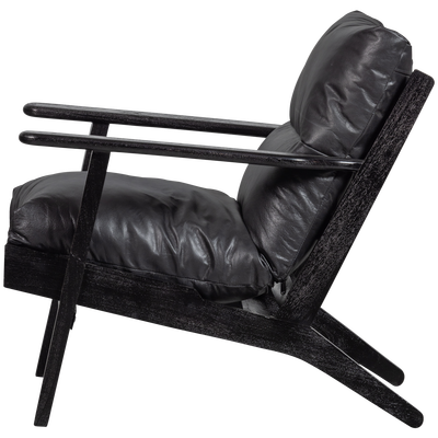 Houston fauteuil boucle/hout naturel