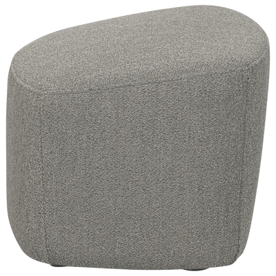 Lofty hocker boucle staalgrijs