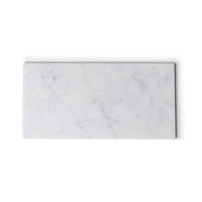Marmer dienblad M 15x30cm - wit