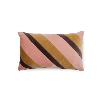 HKliving kussen Striped Velvet Sunkissed- 50x30 cm