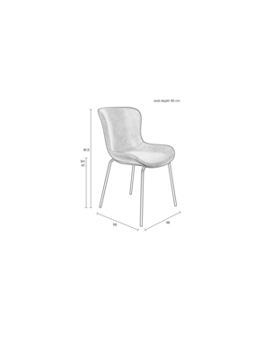 Housecraft living Eetkamerstoel Junzo (set van 2)