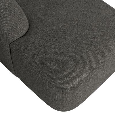 Sloping u-vorm bank off white melange