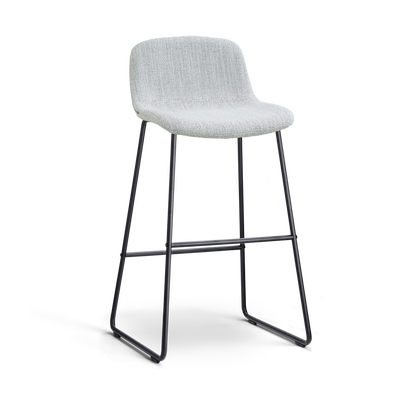 Barkruk Nino-Mats zwart onderstel 75 cm
