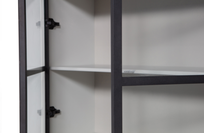 Vitrinekast Basic grenen 4 deurs