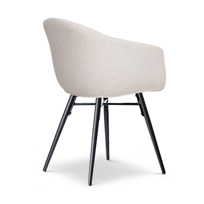 Eetkamerstoel Nena-Otis - zwart houten onderstel