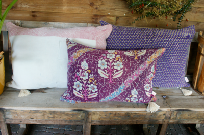 Kussen Kantha vintage 50x70 cm