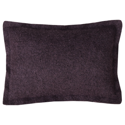 Kussen wol boucle dark chocolate