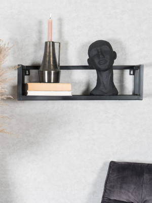 Wandplank Vintage zwart 37 cm