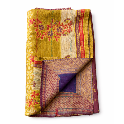 Vintage kantha plaid